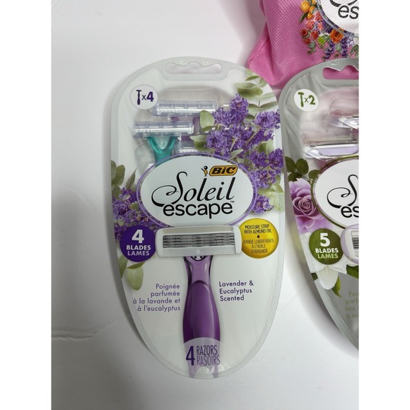 BIC Soleil Escape Razor Bundle Citrus Lavender Rose 10 Total Razor - Picture 4 of 9